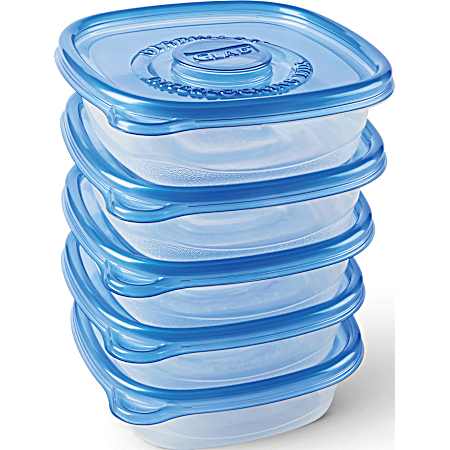 25 oz Standard Entree Medium Square Food Containers 5 Ct