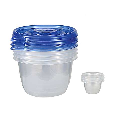32 oz To Go Lunch Medium Round Food Containers 4 Ct