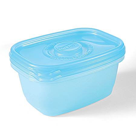 64 oz FreezerWare Large Rectangle Food Containers 2 Ct