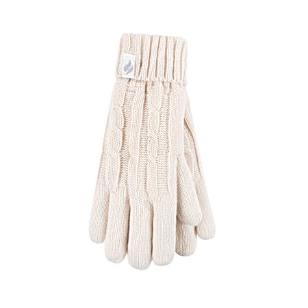 Women's Buttercream Amelia Cable Knit Gloves