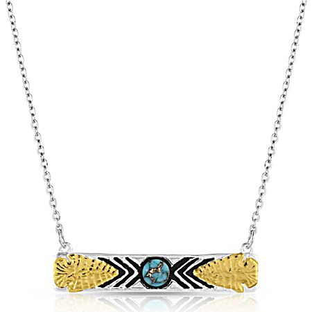 Southwest Nights Arrowhead Turquoise Necklace