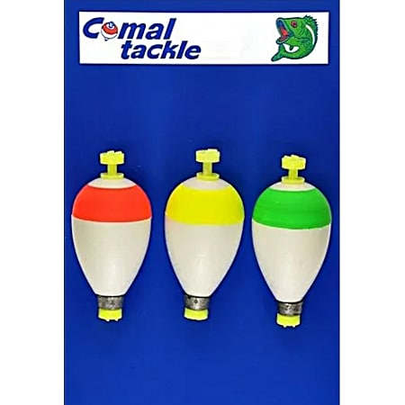 1.75'' Weighted Pear Snap-On Float - 3 Pk