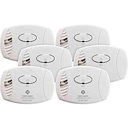 Battery-Powered Electrochemical Carbon Monoxide Detector - 6 Pc Contractor Pack