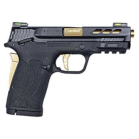 PERFORMANCE CENTER M&P 380 SHIELD EZ M2.0 GOLD PORTED BARREL Black Pistol