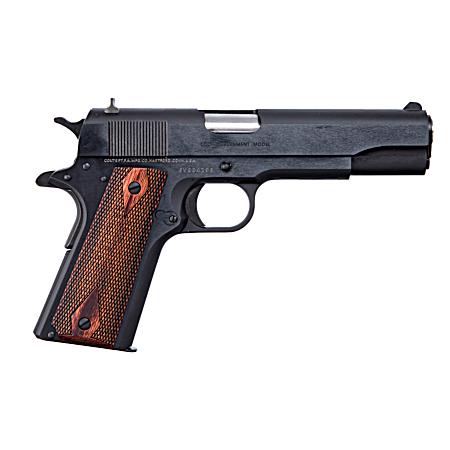 Classic GOVERNMENT Series .45 ACP 1 5 in. National Match Blue/Rosewood Grips Pistol