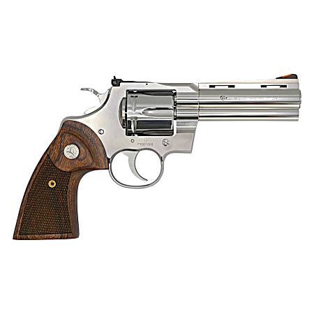 Python 357 Magnum DA 4.25 in. Barrel Stainless Walnut Revolver