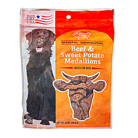 5 oz Beef & Sweet Potato Medallions Soft Treats for Dogs