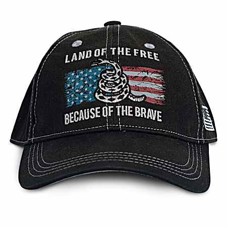 Men's Black Because Of The Brave Cap