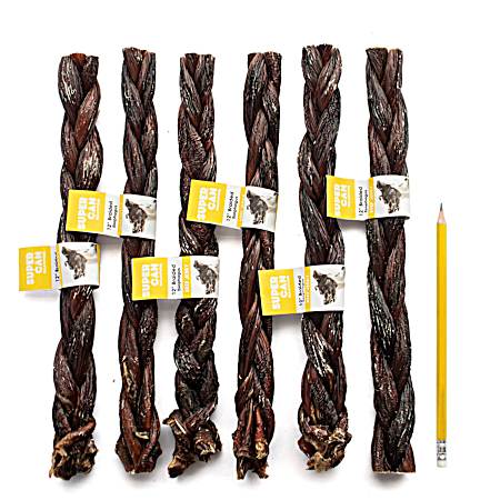 12 in Beef Braided Gullet Dog Chew - 1 pc