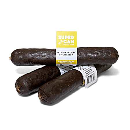6 in Superfood Liver Stick Dog Chew - 1 pc