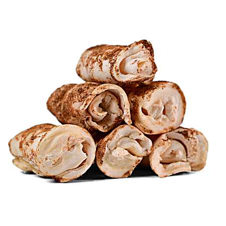 3 in - 4 in Liver Dusted Cheek Roll Dog Chew - 1 pc