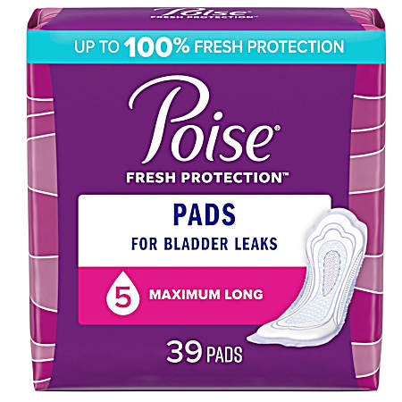 39 ct Bladder Control Maximum Absorbency Long Pads