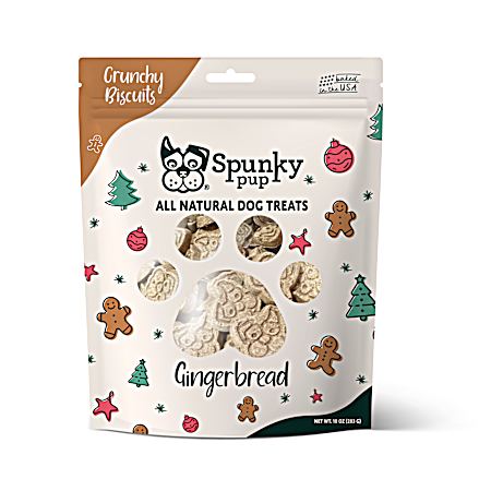 10 oz Winter/Holiday Biscuits - Gingerbread Treats for Dogs