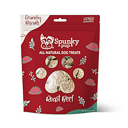 10 oz Winter/Holiday Biscuits - Roast Beef Treats for Dogs