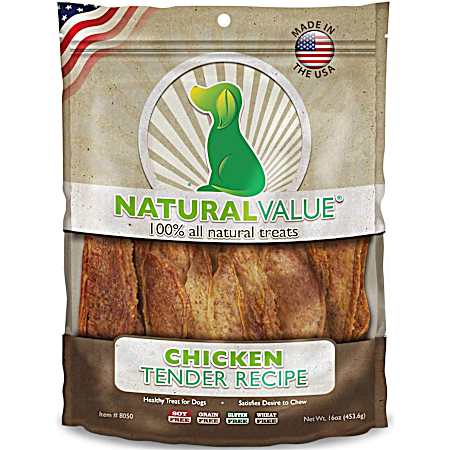 14 oz Soft Chew Chicken Tenders Dog Treats