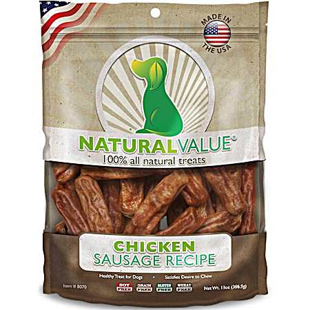 13 oz Soft Chew Chicken Sausage for Dogs