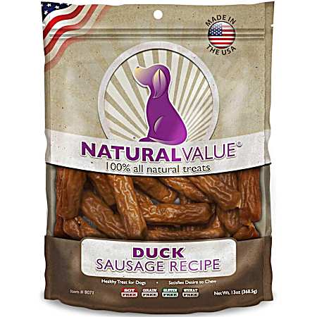 13 oz Soft Chew Duck Sausage for Dogs