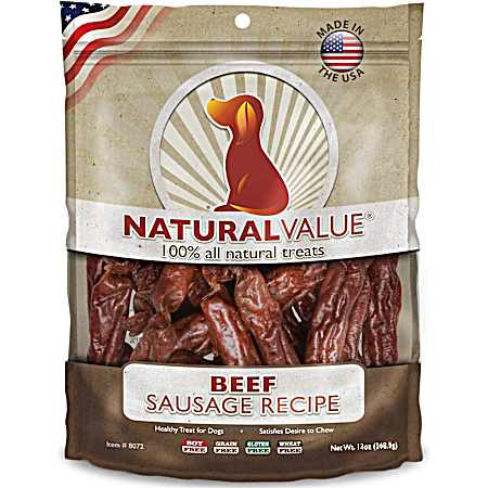 13 oz Soft Chew Beef Sausage for Dogs