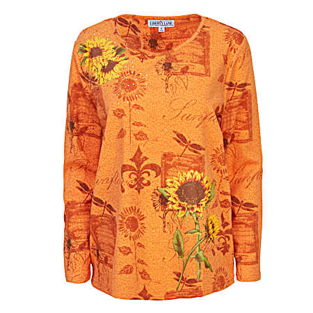 Women's Allover Print Traditional Long Sleeve Shirt
