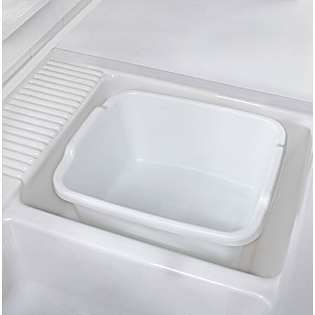 15.6 Qt White Dishpan 