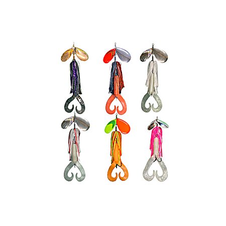 11 in. Musky Double Bladed/Skirt/ Interchangeable Rubber Tail