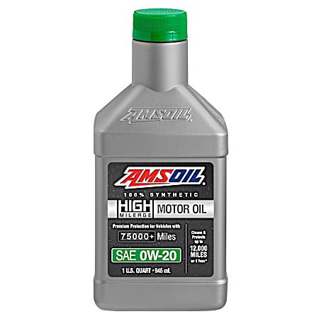 100% Synthetic High Mileage Motor Oil 0W-20
