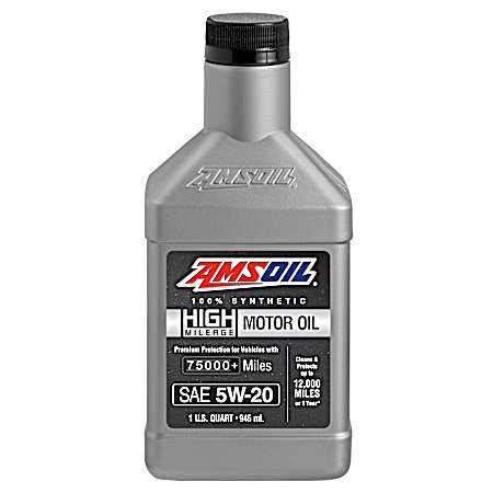 1 qt High Mileage 100% Synthetic Motor Oil 5W-20