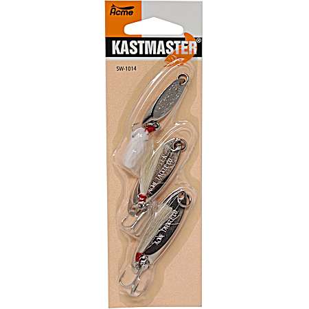 Kastmaster Chrome w/Bucktail Lure - 3 Pk.