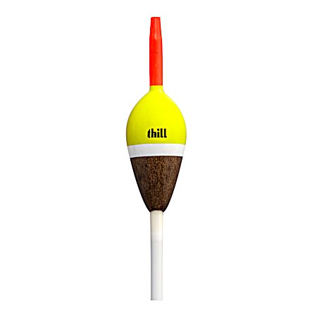 Americas Classic 7/8 in. Oval Orange/Yellow/Brown Slip Float