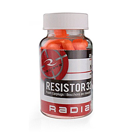 Resistor 32 Orange Foam Ear Plugs - 25 Pair Jar