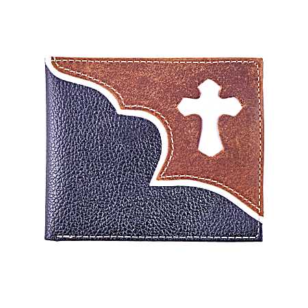 Men's Cross Overlay Billfold Wallet