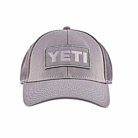 Men's Gray Core Patch Mesh Trucker Cap
