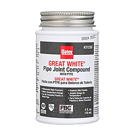 4 oz Great White® Pipe Joint Compound w/ PTFE 