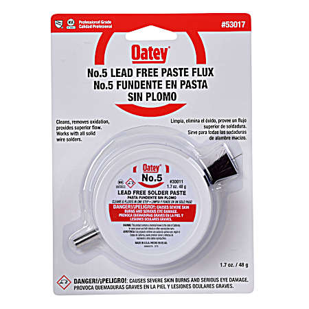 1.7 oz No. 5 Lead-Free Paste Flux w/ Brush