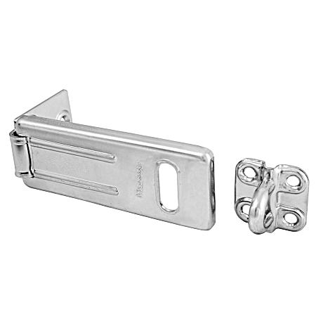 3-1/2 in Zinc-Plated Hardened Steel Hasp w/ Hardened Steel Locking Eye