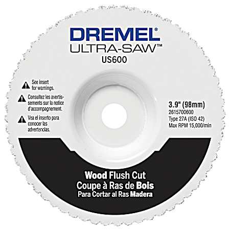 US600-01 Wood & Plastic Flush Cutting Wheel
