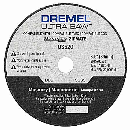 US520-01 Masonry Cutting Wheel