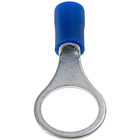 14 pc Blue 16-14 Gauge Ring Terminal, 3/8 In