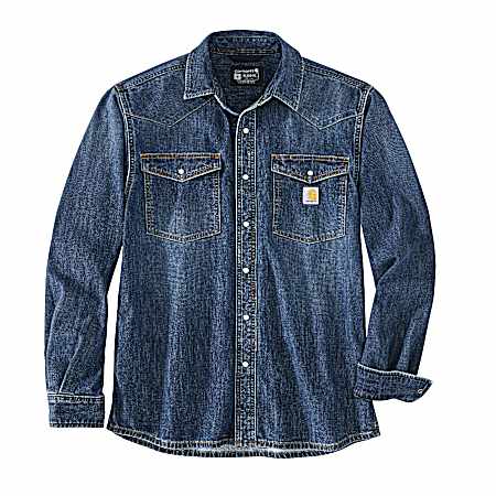 Men's Wyatt Montana Midweight Snap Front Long Sleeve Shirt