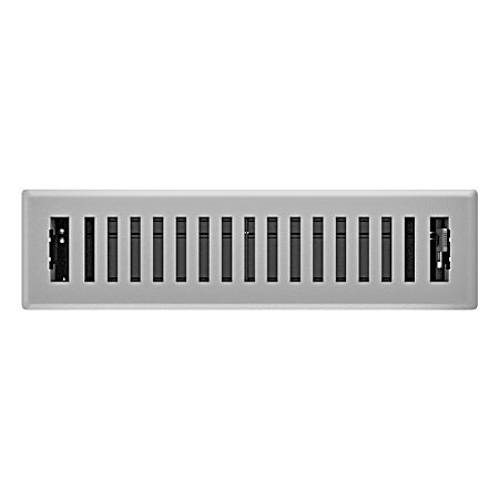 2.25 in. x 12 in. Grey Granite Montezuma Decorative Floor Register