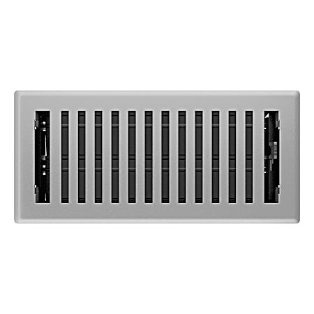4 in. x 10 in. Granite Steel Montezuma Floor Register