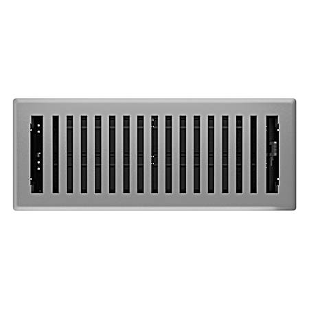 4 in. X 12 in. Grey Granite Montezuma Floor Register