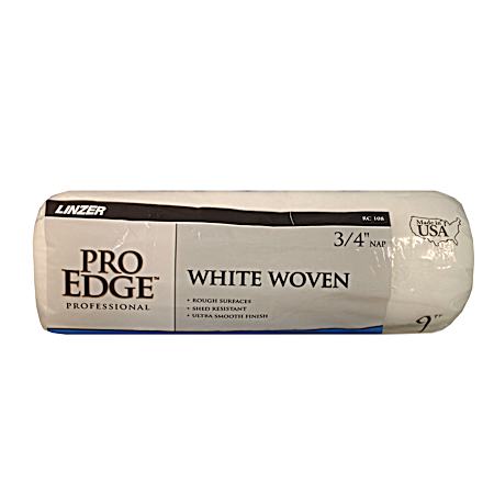 9 in. x 3/4 in. Nap White Woven Lintless Roller Cover