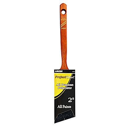 2 in. Latex Varnish Walnut Wood Handle Angle Sash Brush