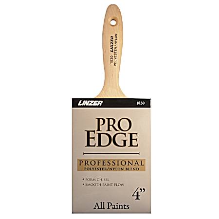 ProEdge Professional 4 in. Polyester & Nylon Blend Paint Brush