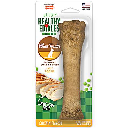 Natural Healthy Edibles Longer-Lasting Chicken Flavor Chew Treats - 1 Pk