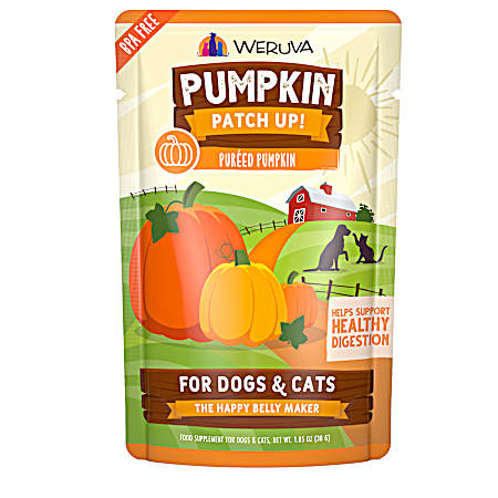 1.05 oz Pumpkin Patch Up! Pumpkin Puree Pet Food Supplement for Dogs & Cats