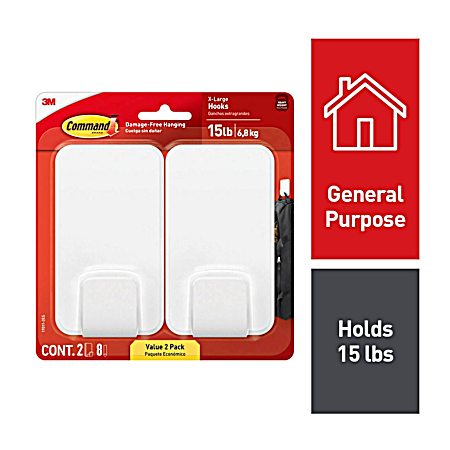 15 lb X-Large Hook - 2 Pk