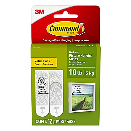 Medium Picture Hanging Strips Value Pack