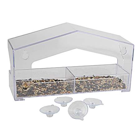 Dual-Seed Window Bird Feeder